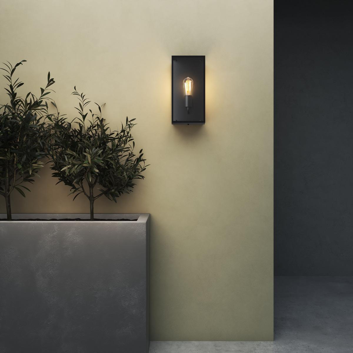 MESSINA 200 LED Glass and Stainless Steel Outdoor wall Lamp