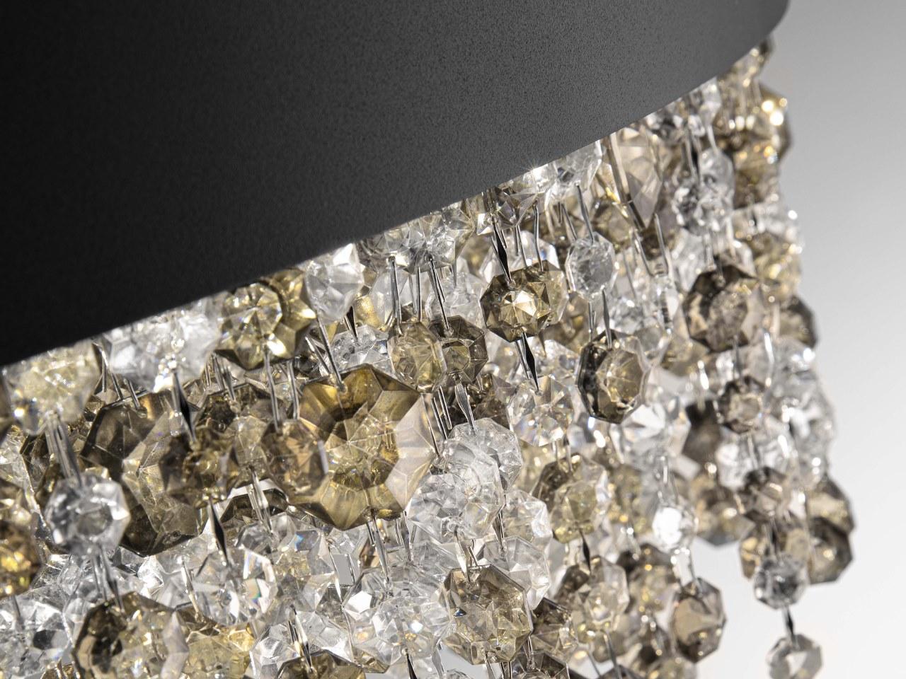 OLÁ A1 OV 30 Metal wall light with crystals with dimmer