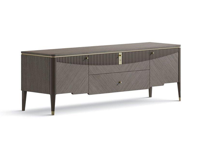 7316 Wooden TV cabinet with doors and drawers