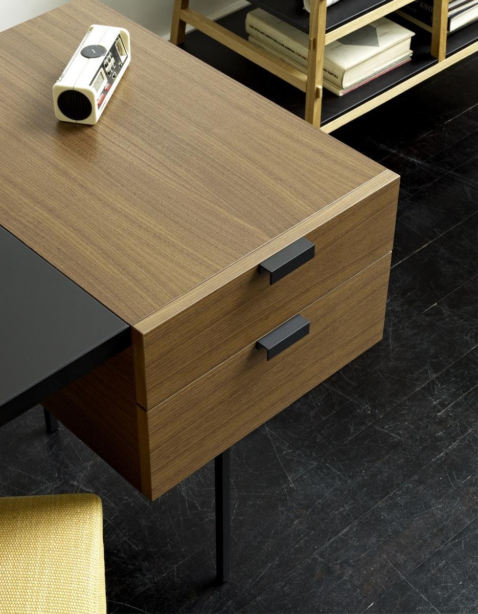 TANIS Rectangular wooden writing desk with drawers