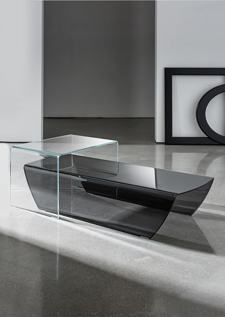 TAKY Low glass coffee table