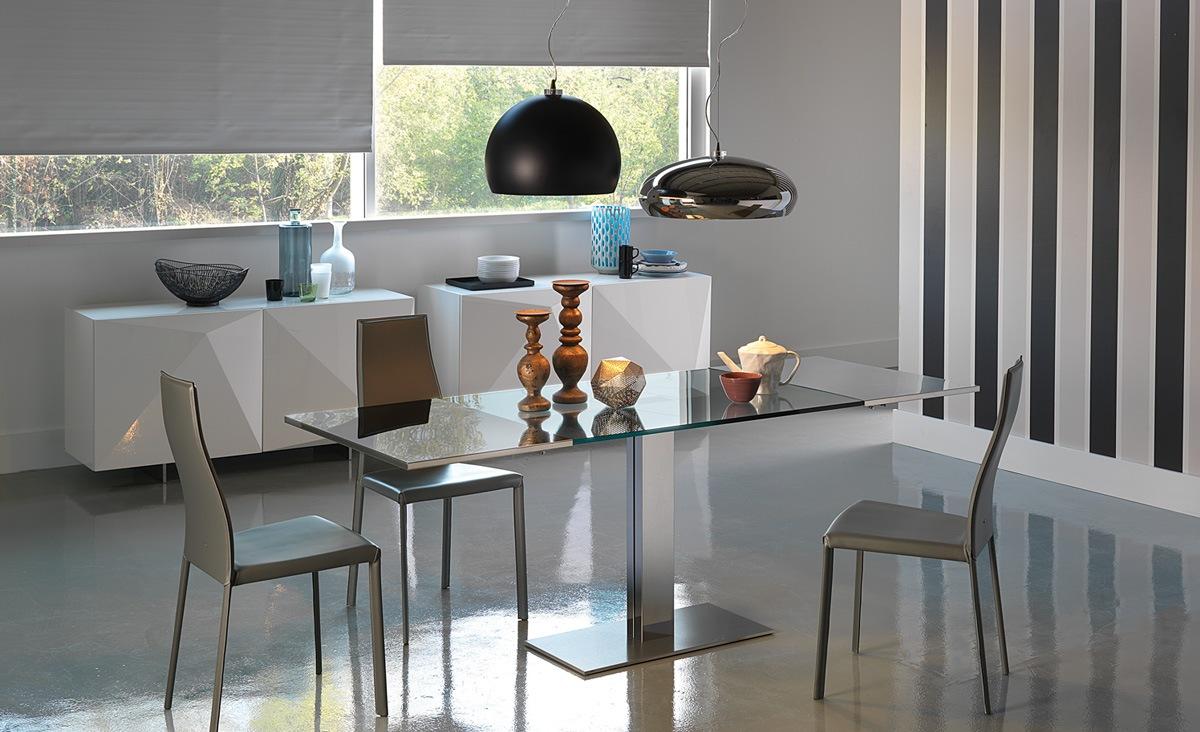 ELVIS Rectangular metal table