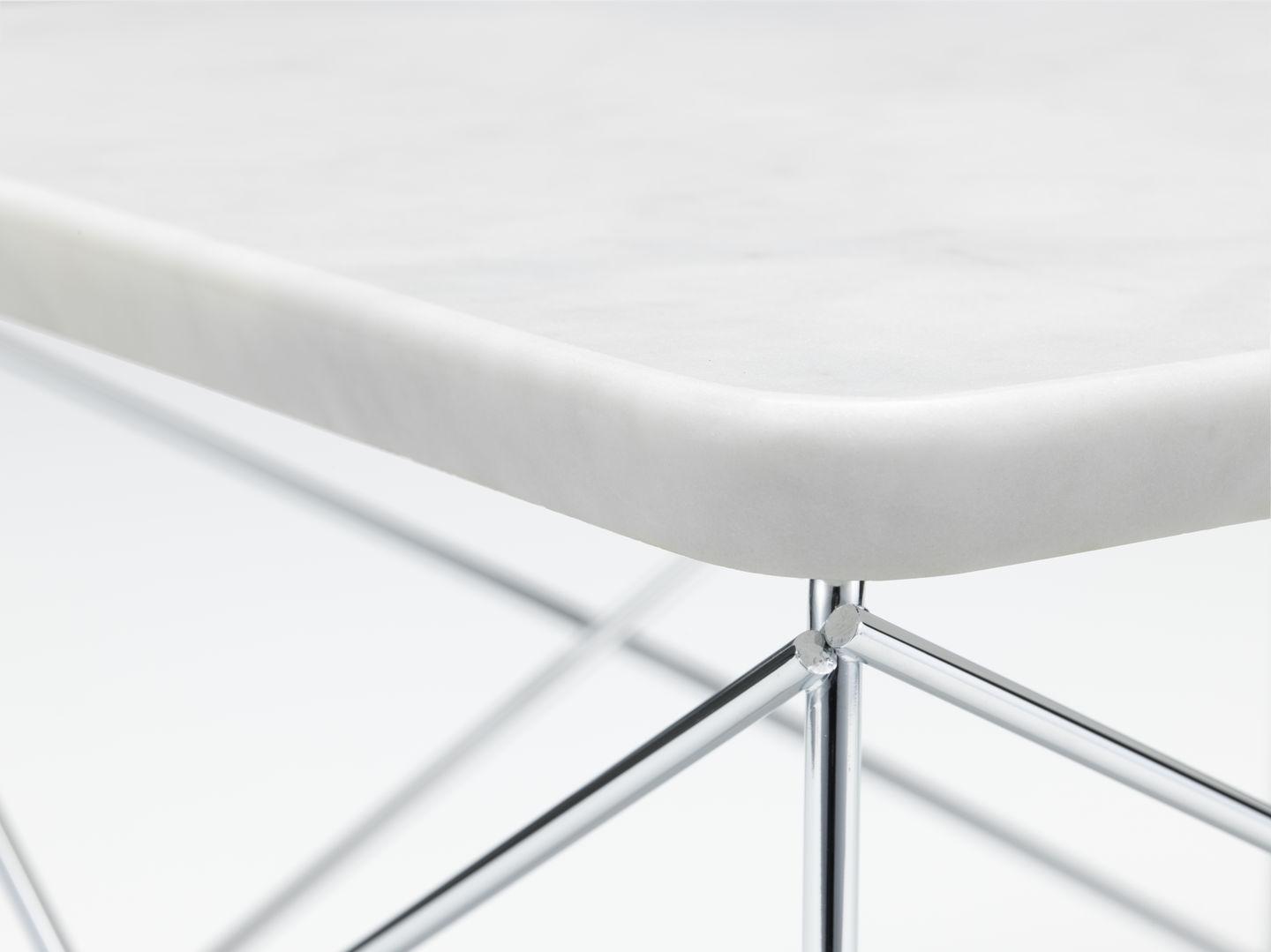 LTR Coffee table with Carrara marble top and steel base