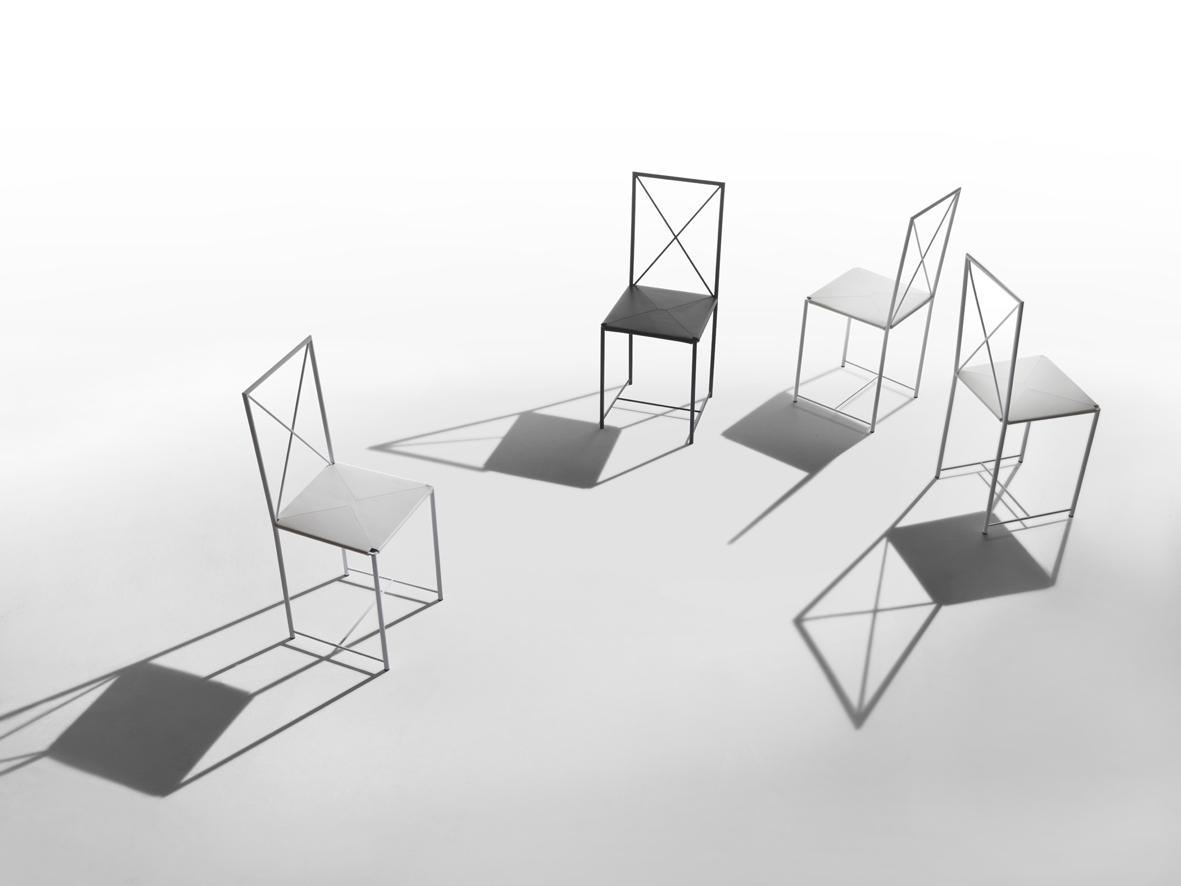 MOKA Open back metal chair