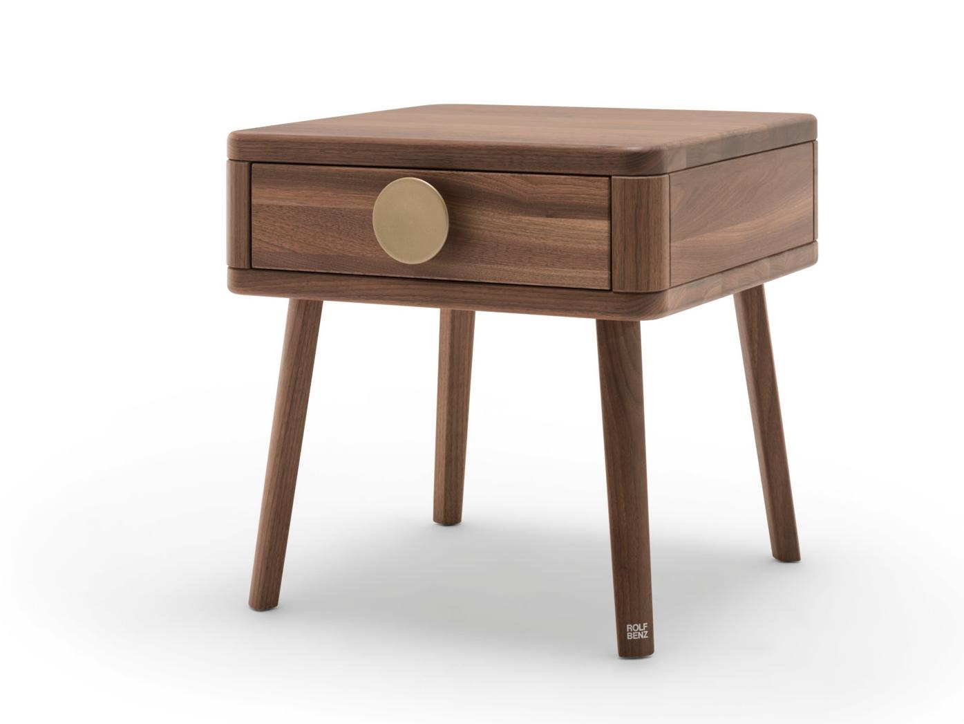 916 Wooden bedside table with drawers