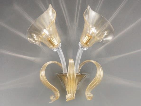GRIMANI Blown glass wall lamp