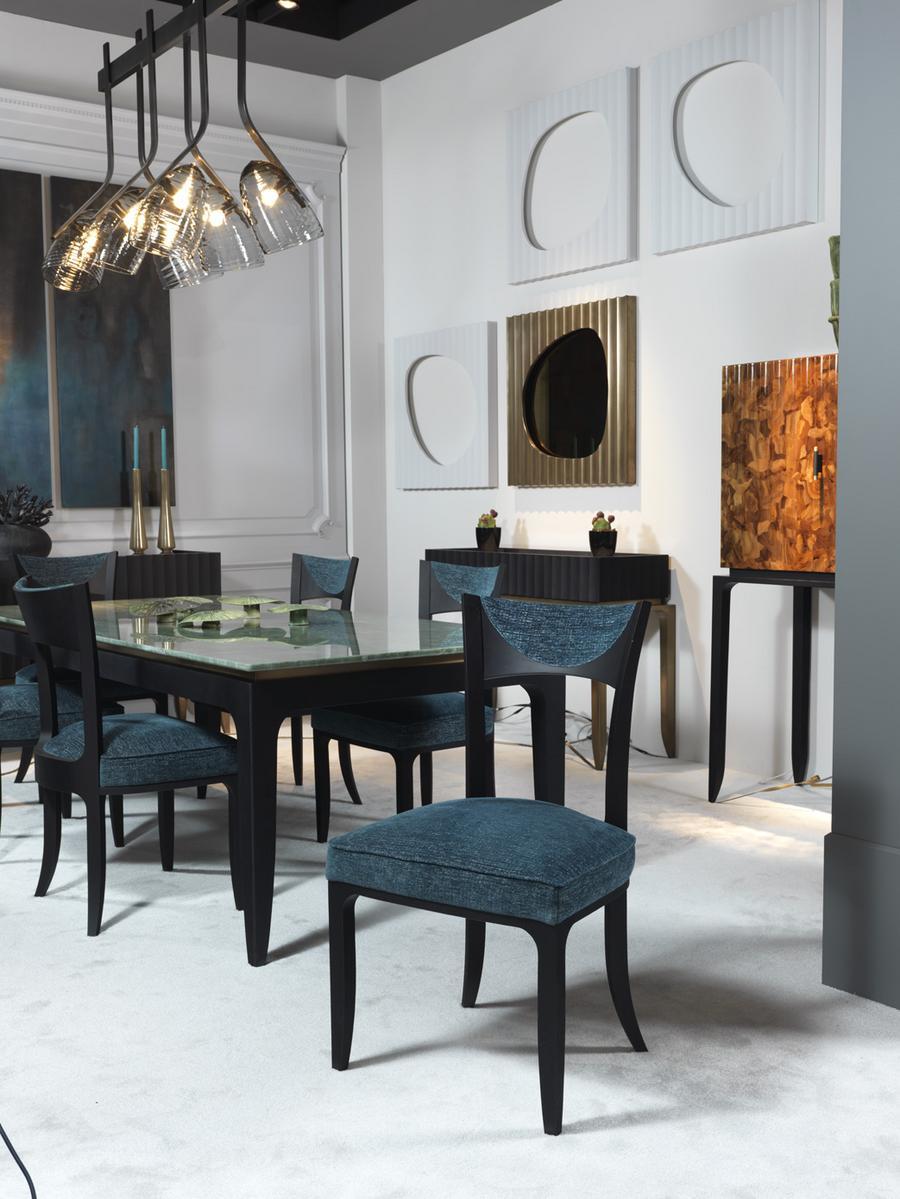 ICO Open back ash chair with integrated cushion