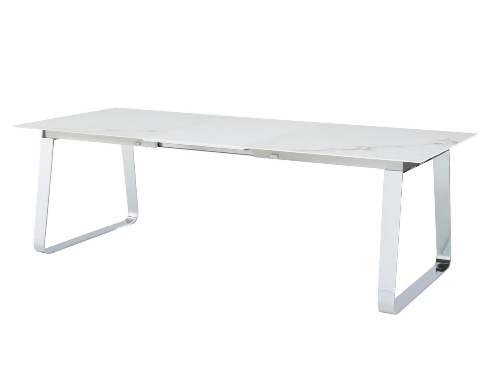 VILNA Extending rectangular porcelain stoneware table