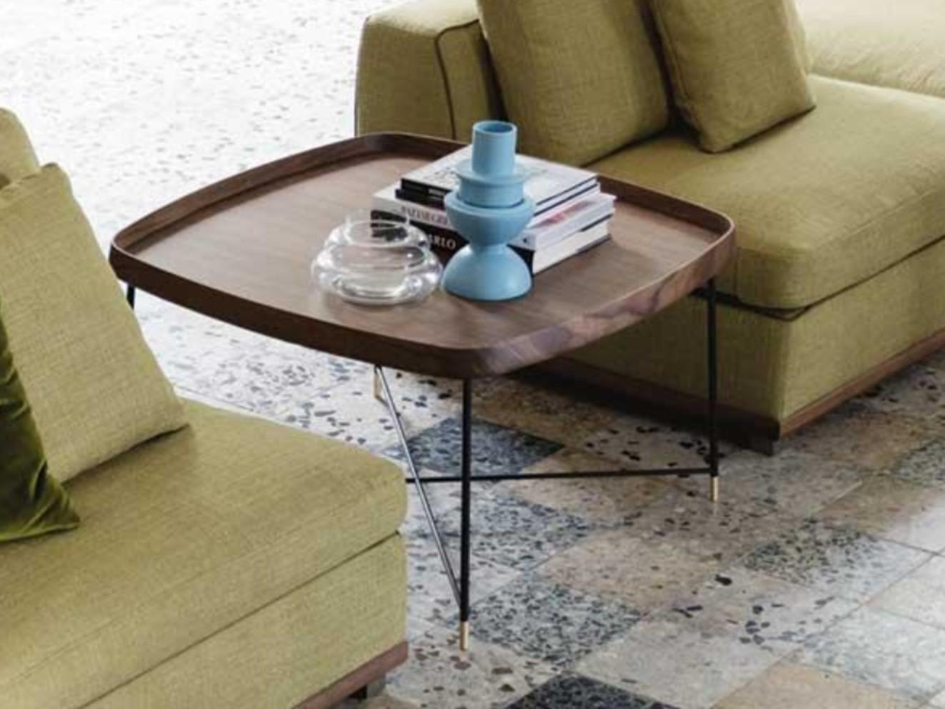 FRITZ 6 Square solid wood coffee table