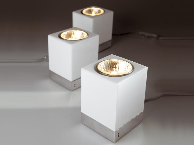 CUBETTO Glass table lamp