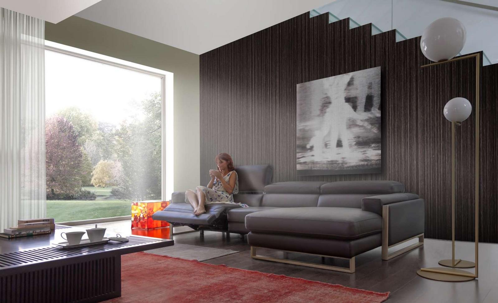 ROMEO RELAX Leather sofa