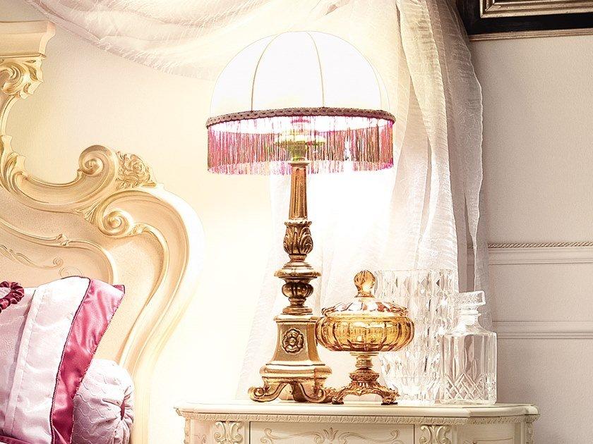 DAVID Direct-indirect light wooden table lamp