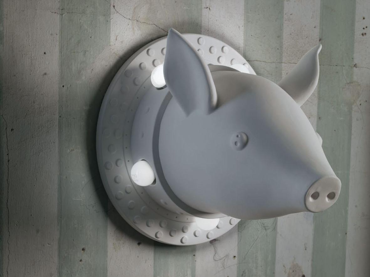 PORCAMISERIA Ceramic wall lamp