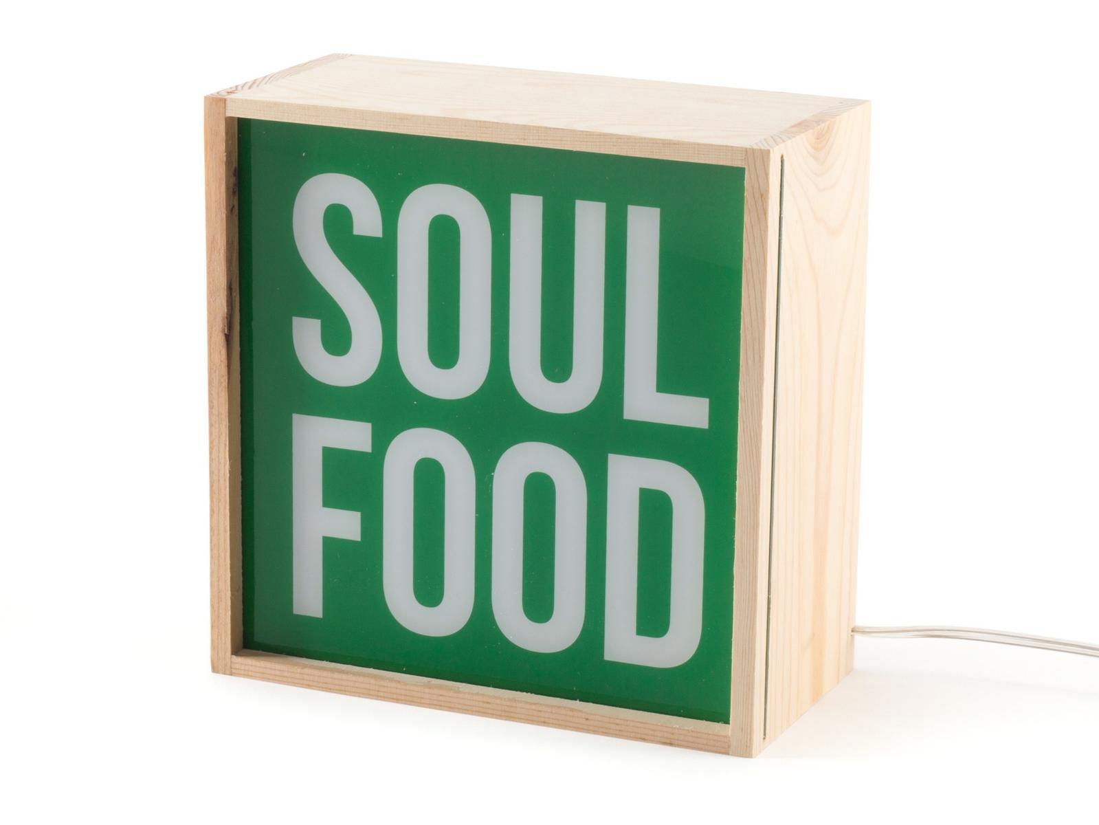 SOUL FOOD LED wooden table lamp