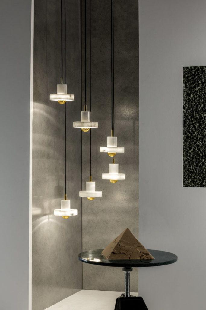 STONE Marble pendant lamp in a contemporary style