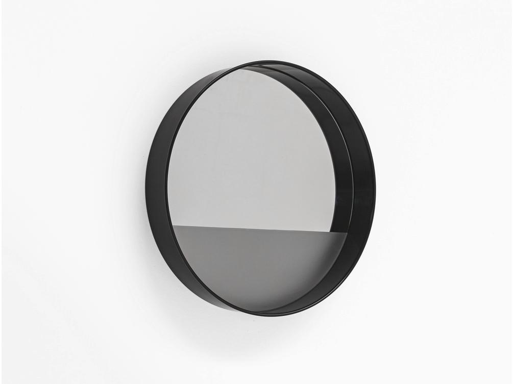 HORIZON LINEA Round wall-mounted framed mirror