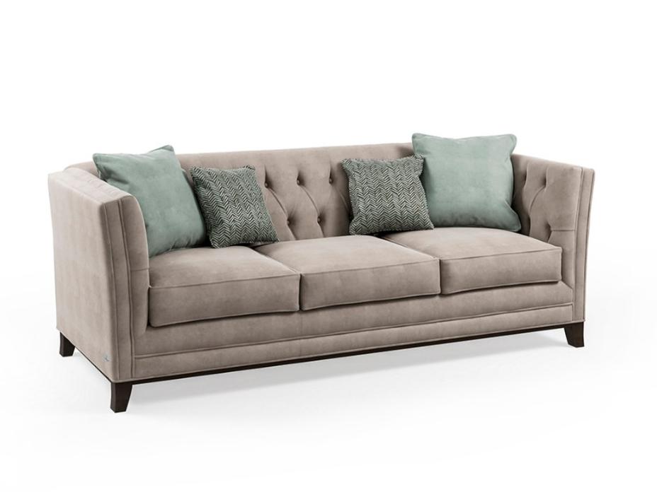 PR.637 3 seater velvet sofa