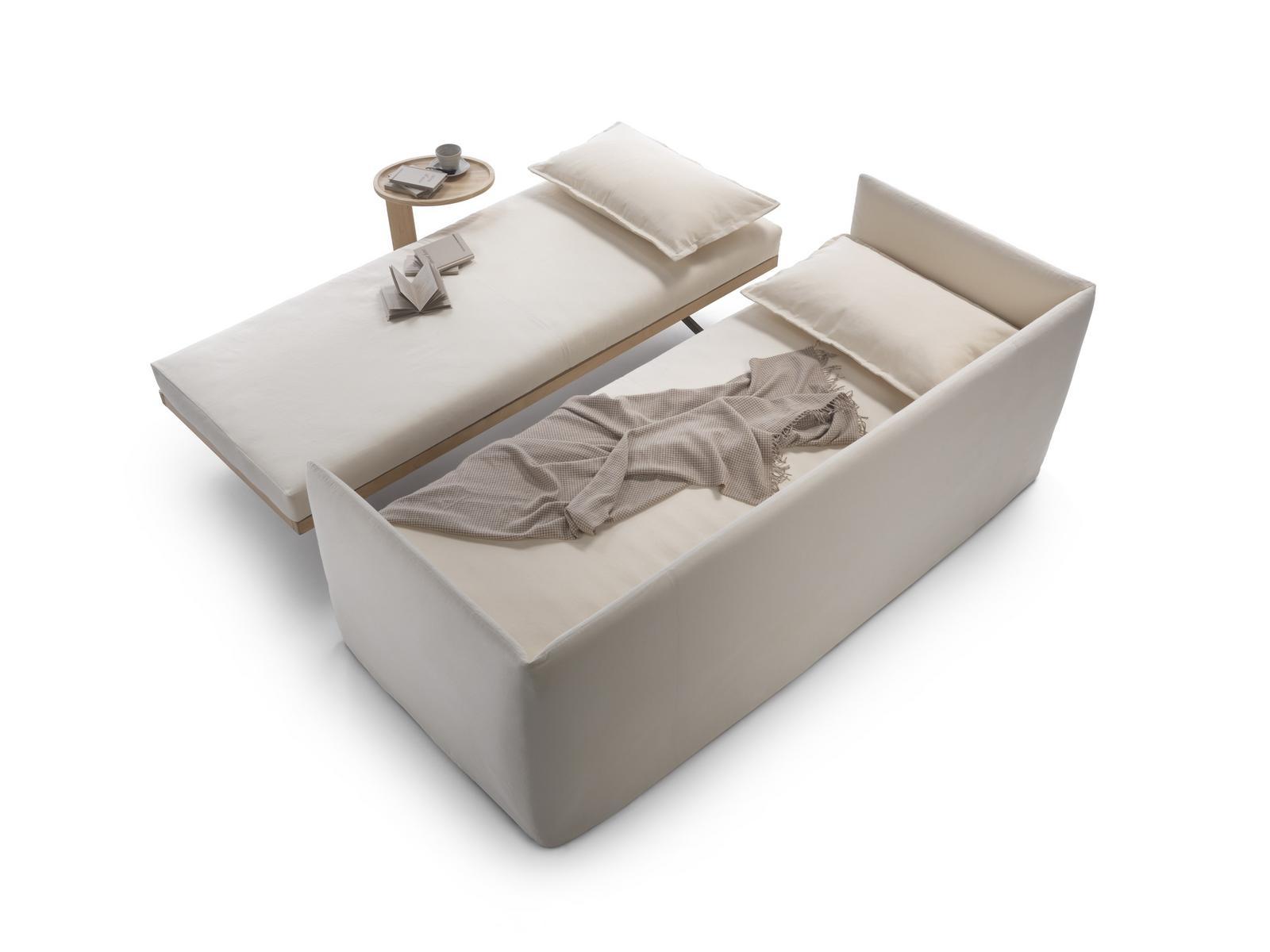 TWINS Fabric sofa bed with removable cover