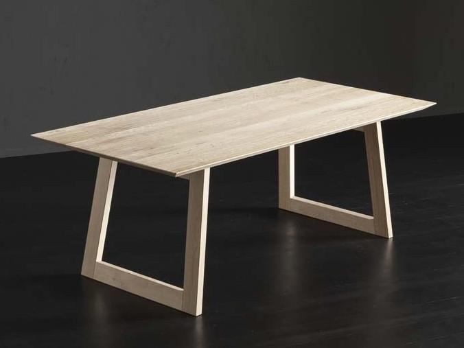 TOLEDO + FLAT Rectangular wooden dining table