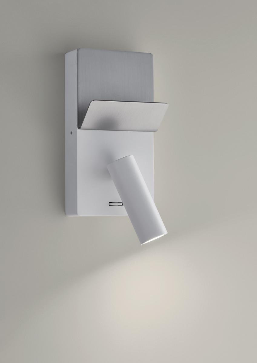 ELAMP LED adjustable aluminium wall lamp with USB