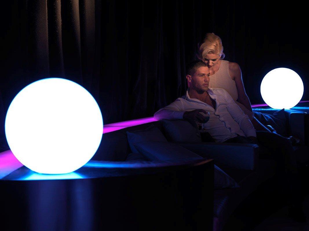 BUBBLES LED polyethylene floor lamp