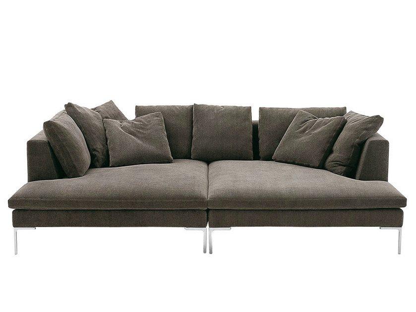 CHARLES LARGE Sectional fabric sofa