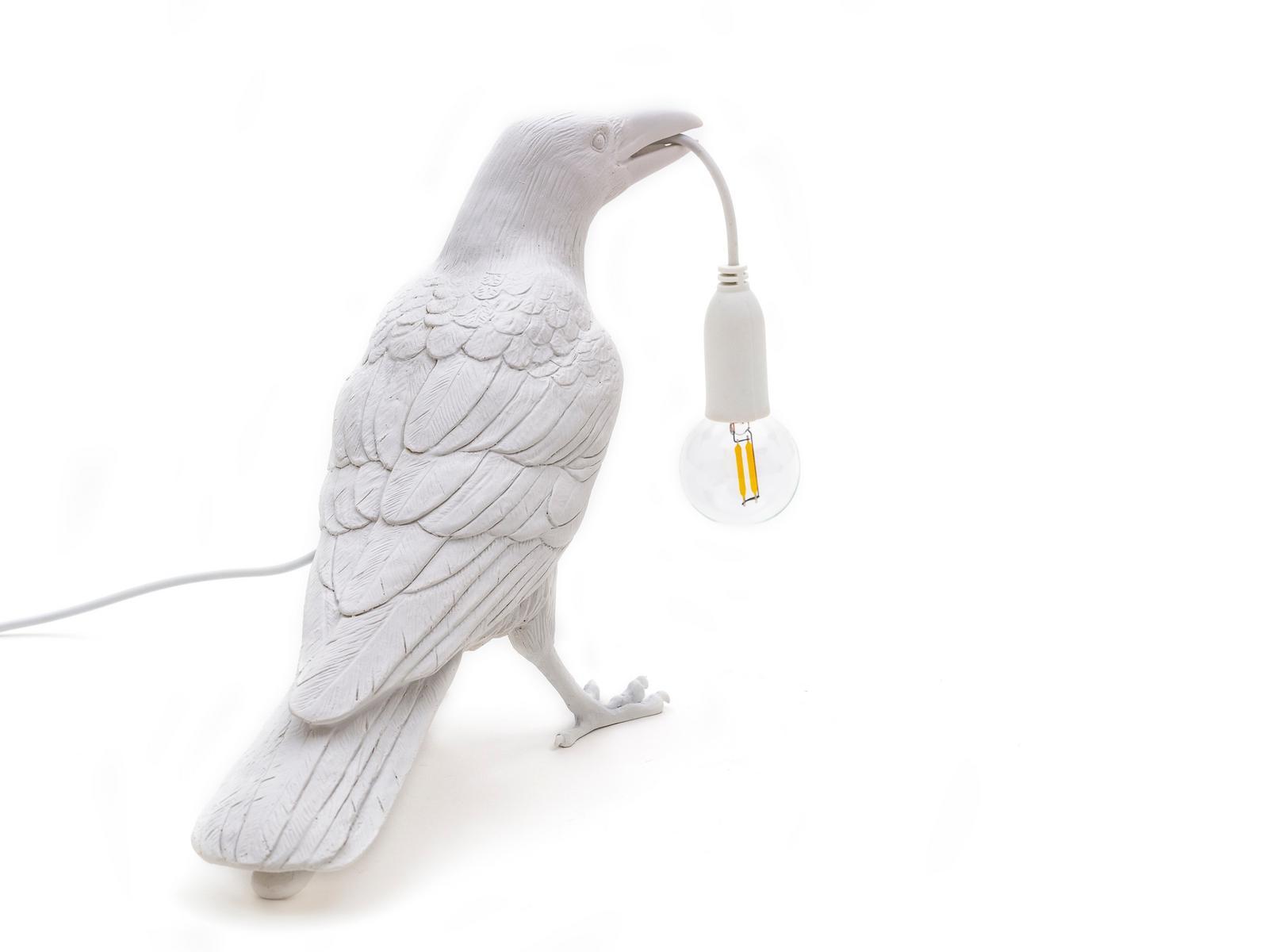 BIRD LAMP WAITING LED resin table lamp