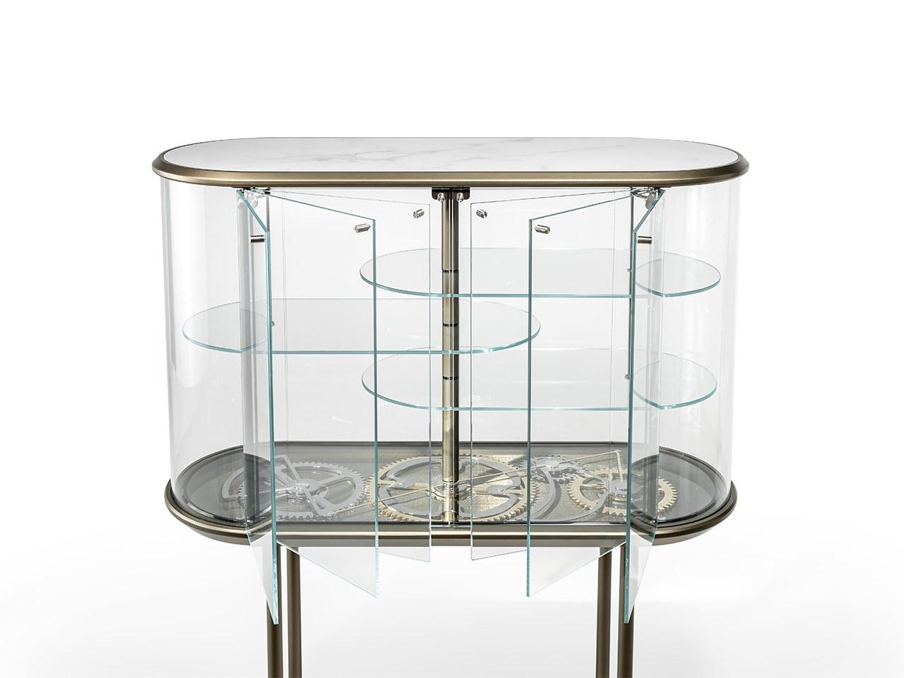 BIG BEN BAR Glass bar cabinet