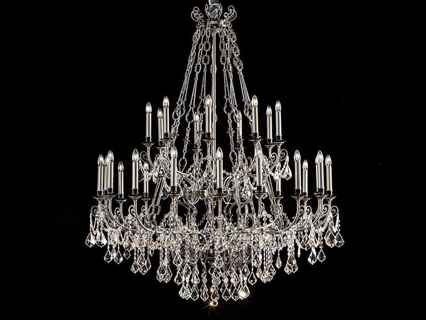ODESSA 18+9 175 / 18 175 Incandescent brass chandelier with crystals