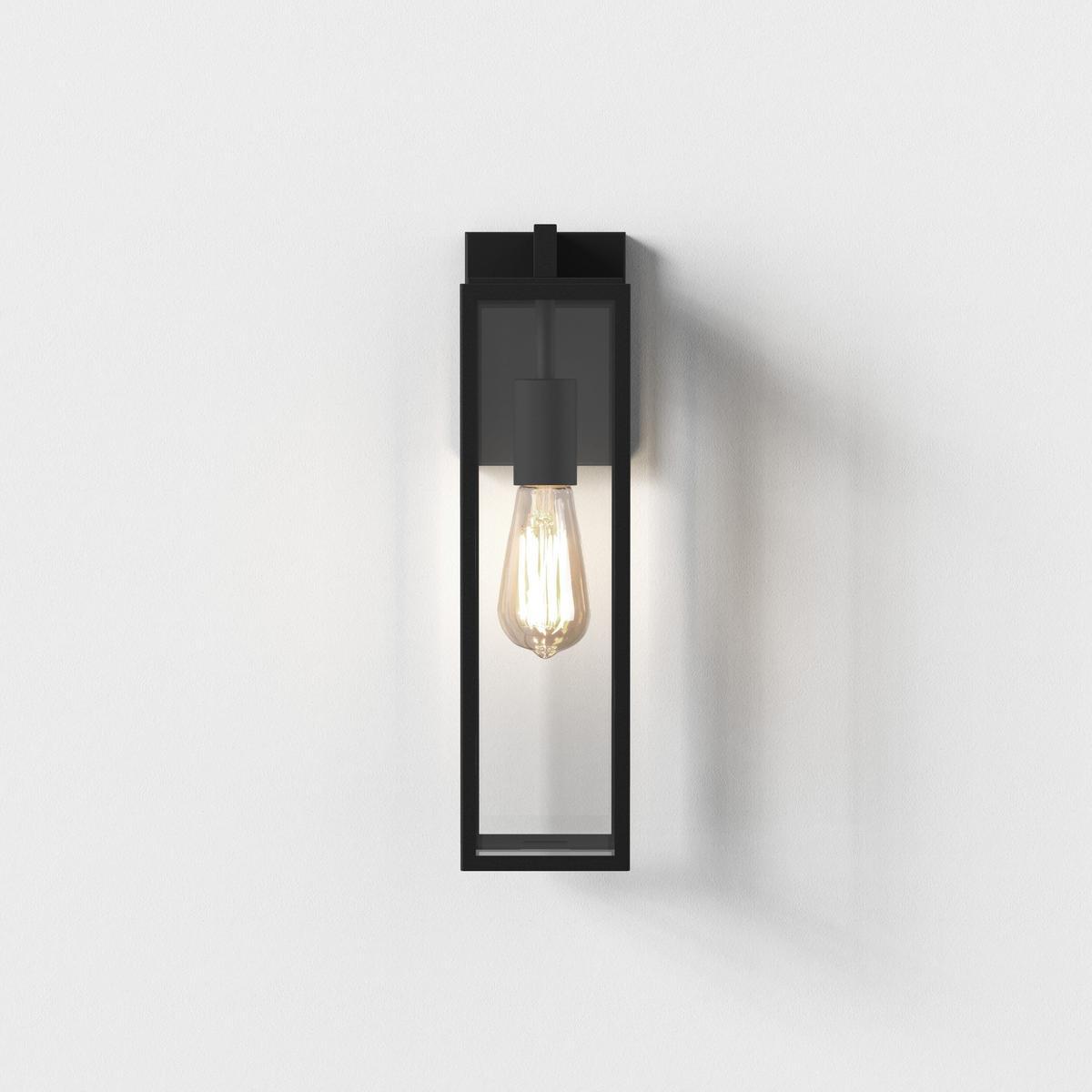 HARVARD LANTERN LED glass and steel Outdoor wall Lamp
