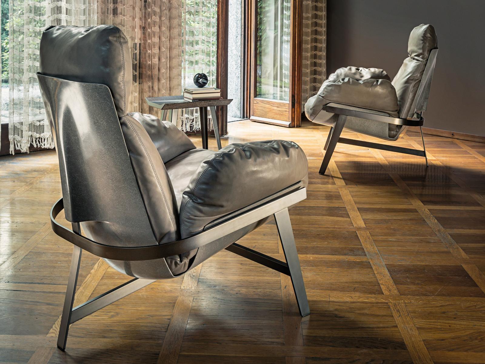 JUPITER Leather armchair