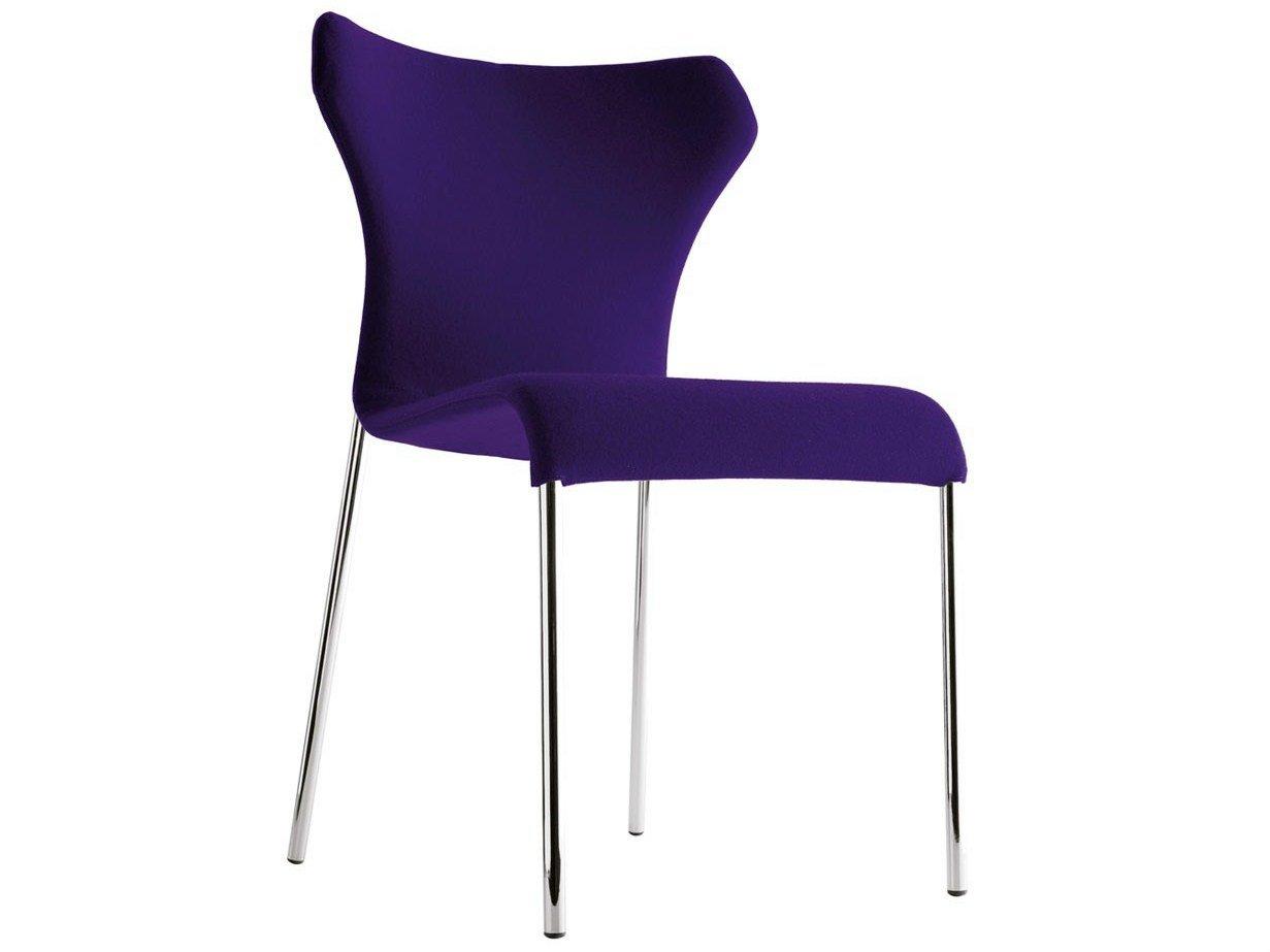 PAPILIO Upholstered fabric chair with removable cover