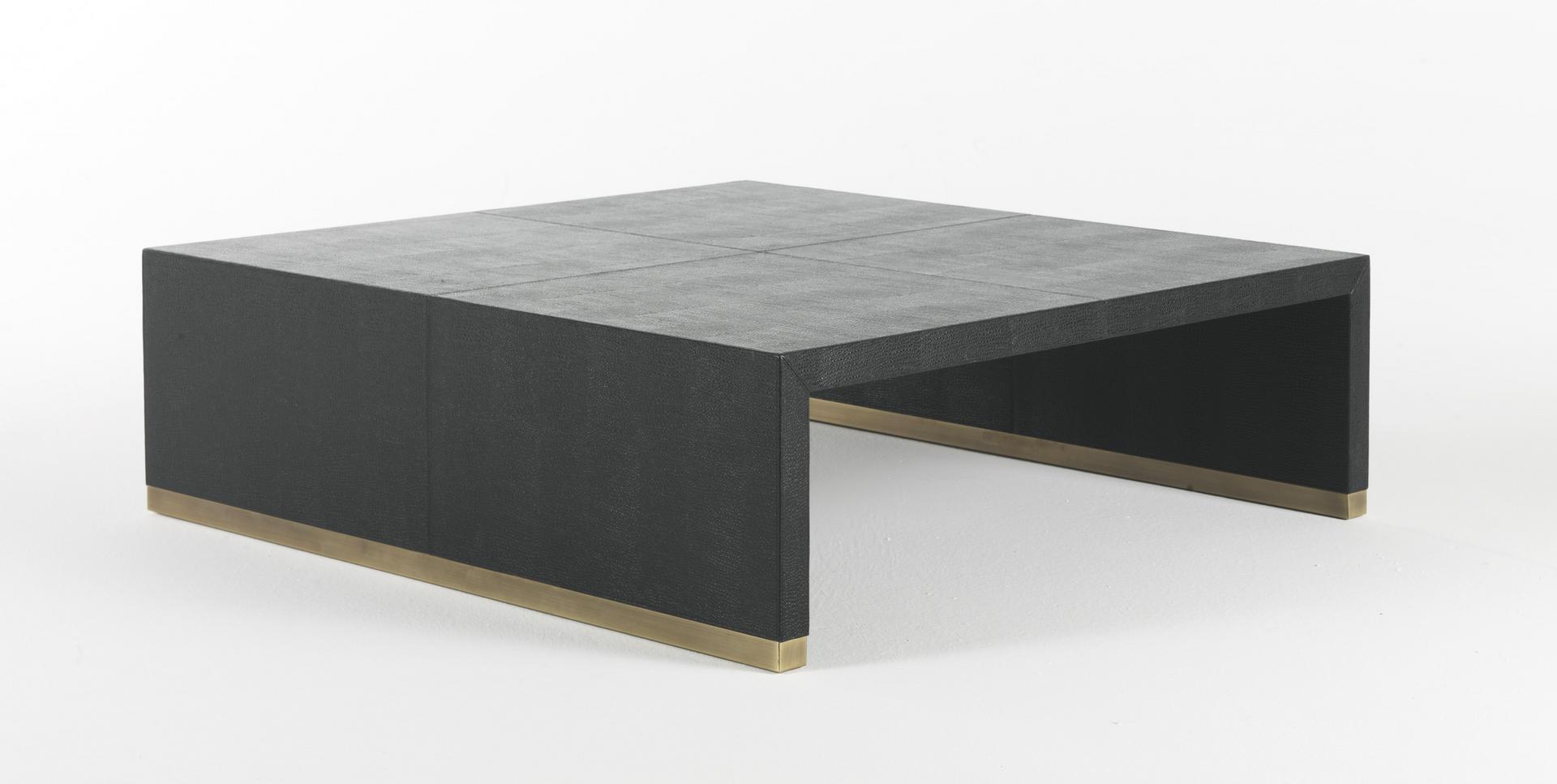 KAY Rectangular leather coffee table KAY Rectangular leather coffee table