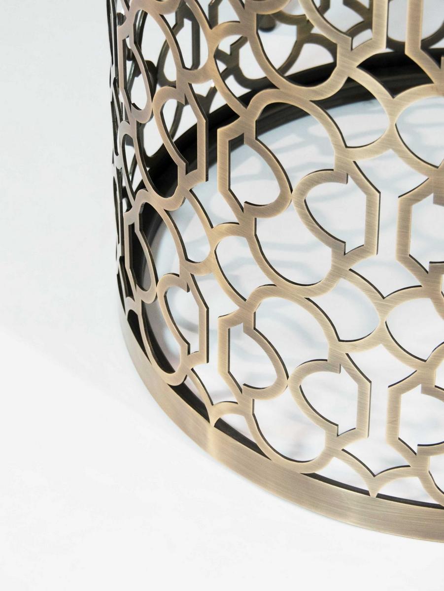NUAGE L Round metal coffee table