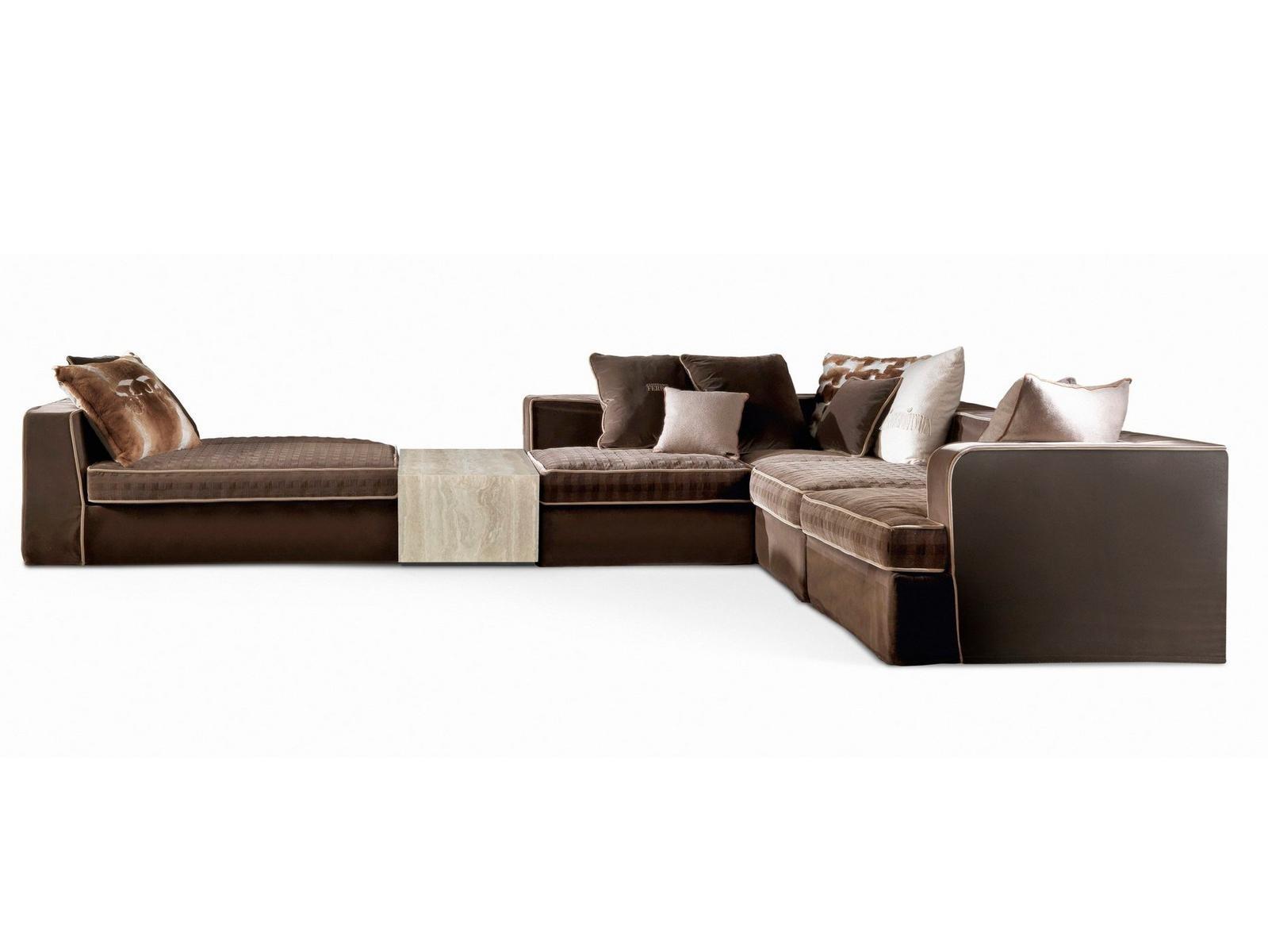 FLAIR Corner modular velvet sofa