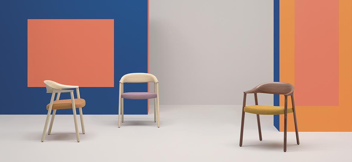 HÉRA 2865 Ash chair with armrests