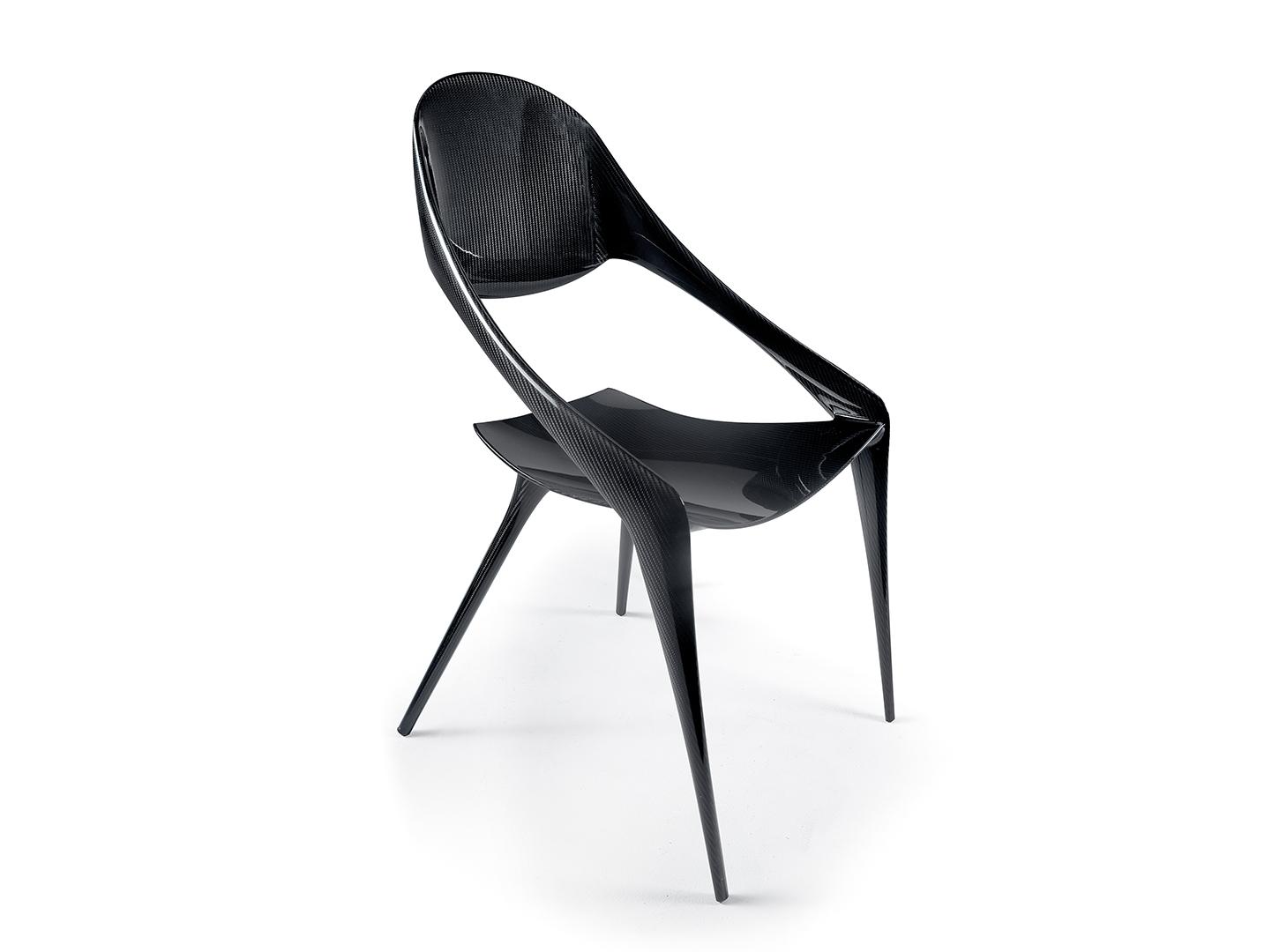 SHELL Contemporary style open back other materials chair with armrests