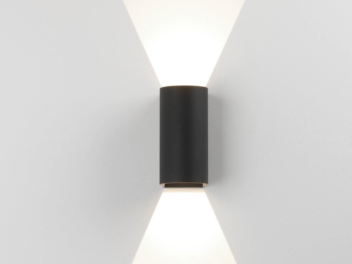 DUNBAR 160 LED direct-indirect light aluminium outdoor wall lamp