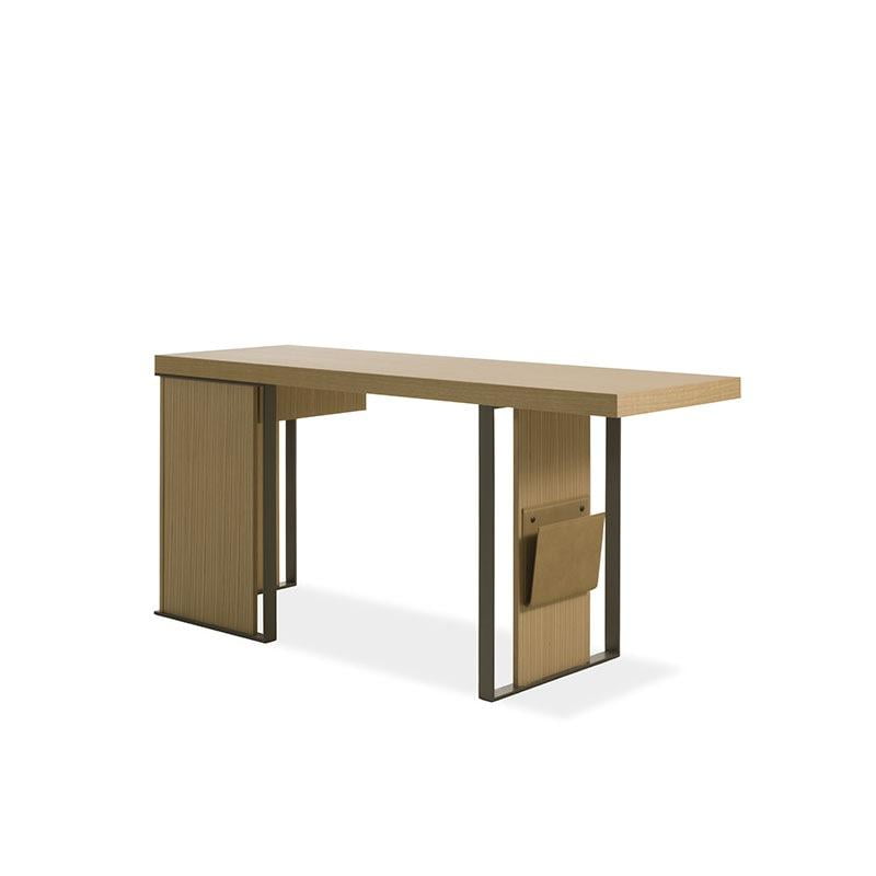 KOBE Rectangular wood writing desk with drawers