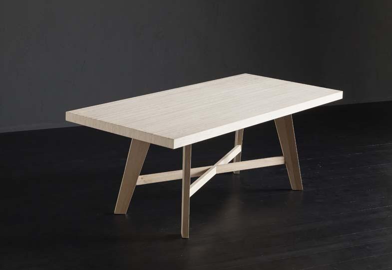 NIZZA + PECHINO Rectangular wooden dining table