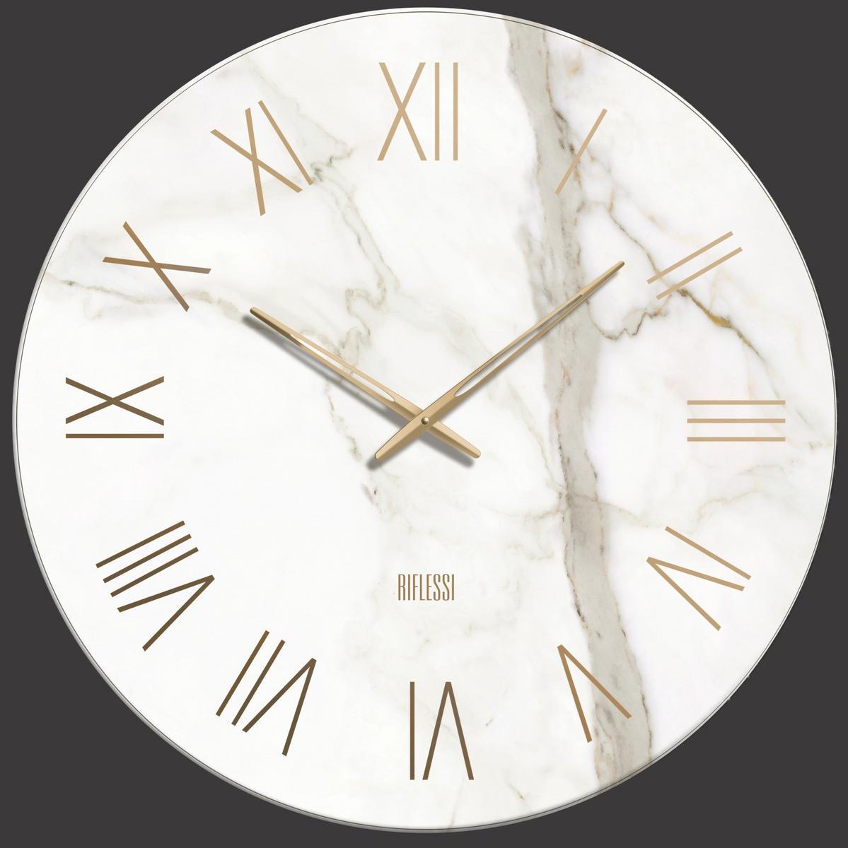 PORTOFINO Wall-mounted screen printed glass clock