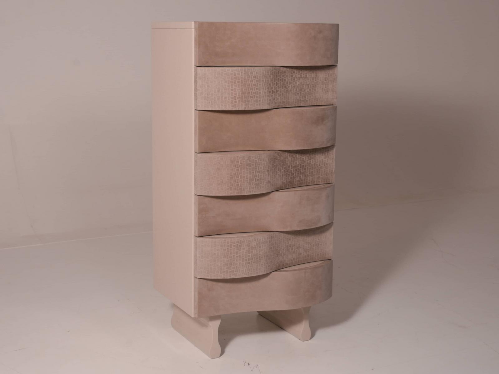 OLA MDF and cowhide chest of drawers