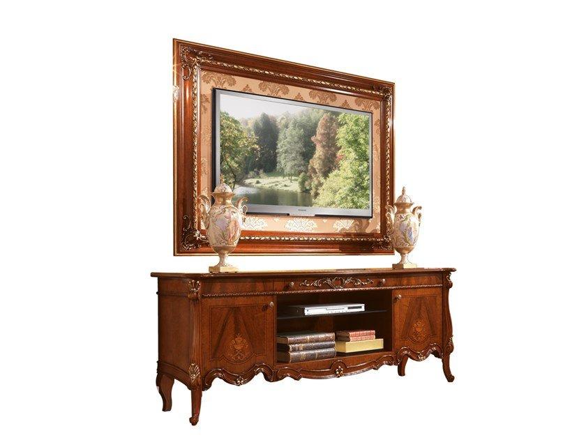 PRESTIGE Wooden TV cabinet with doors with drawers