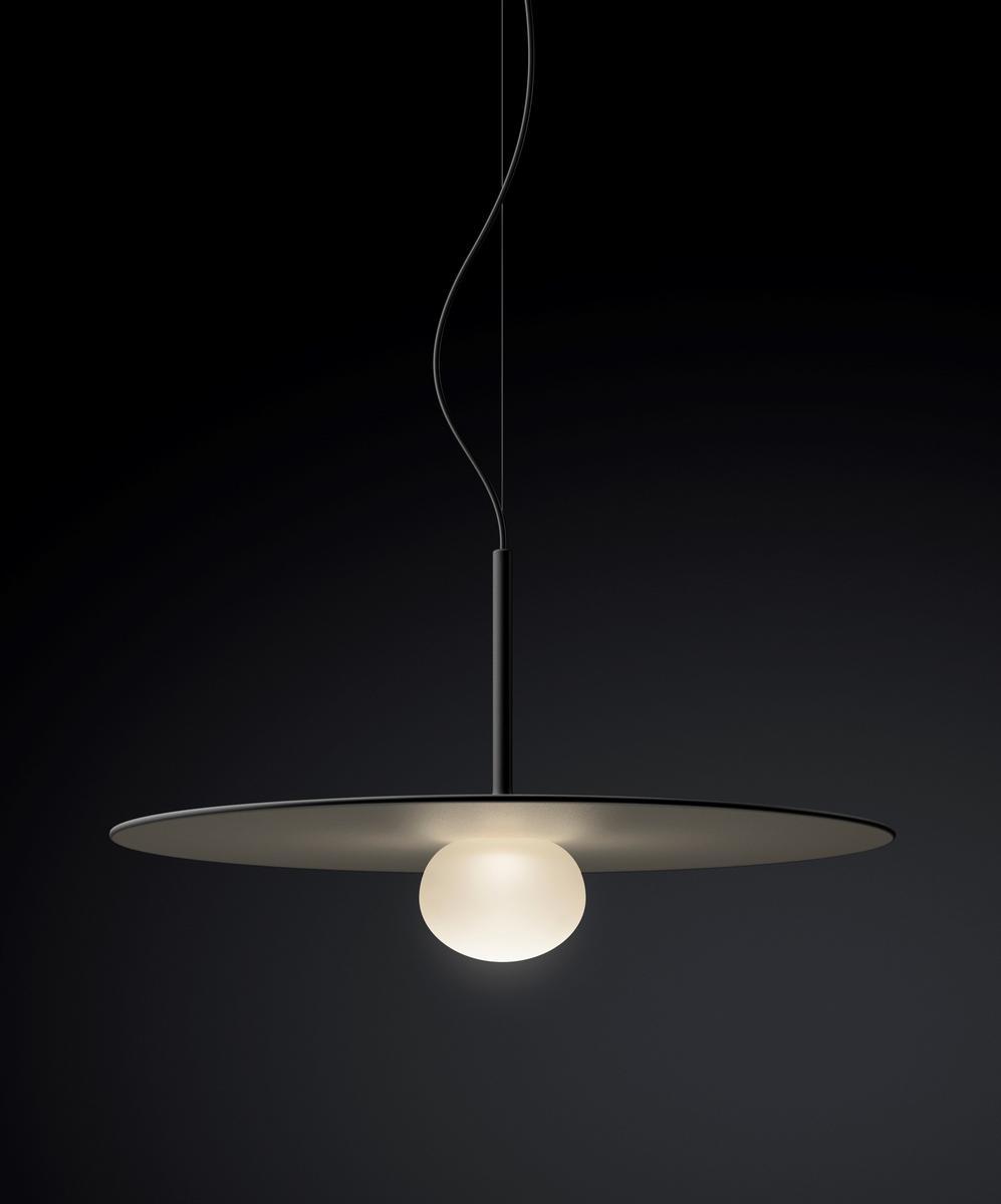 TEMPO 5770_5776 LED direct light glass and steel pendant lamp