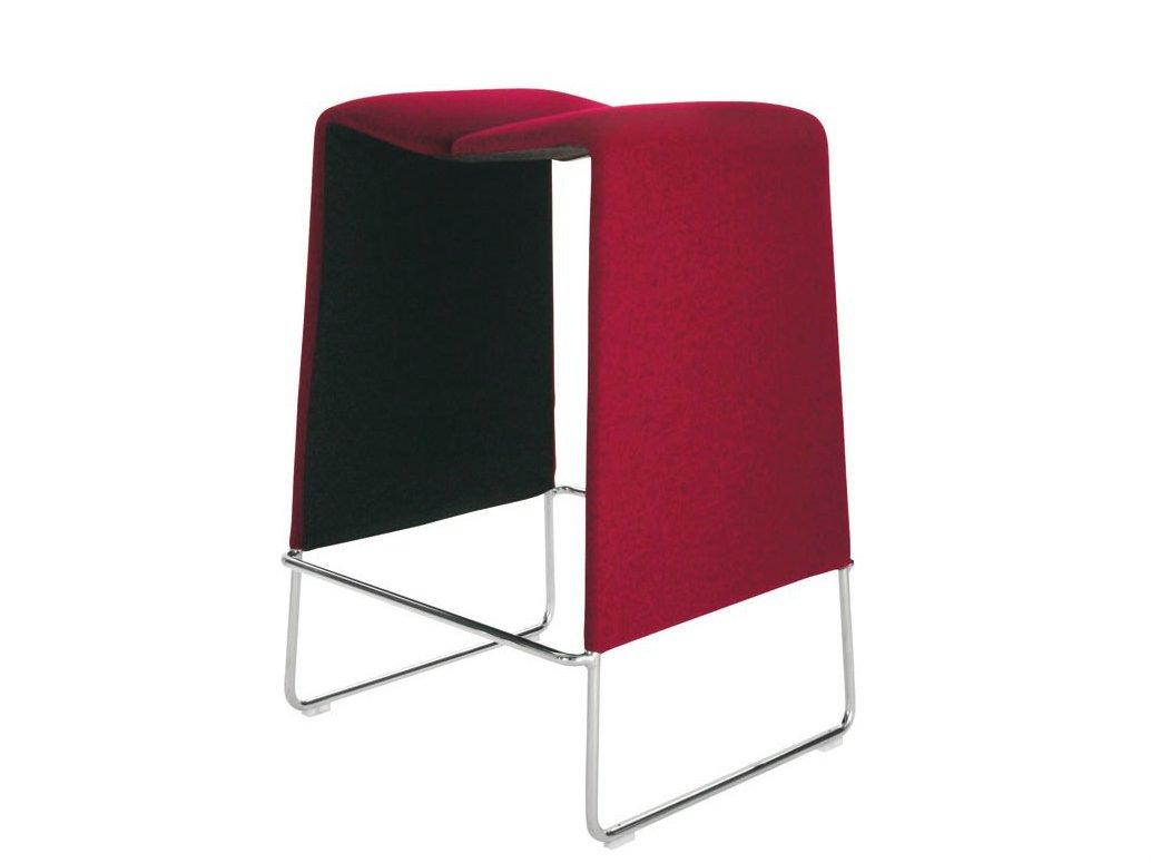 LAZY '05 Sled base high fabric stool