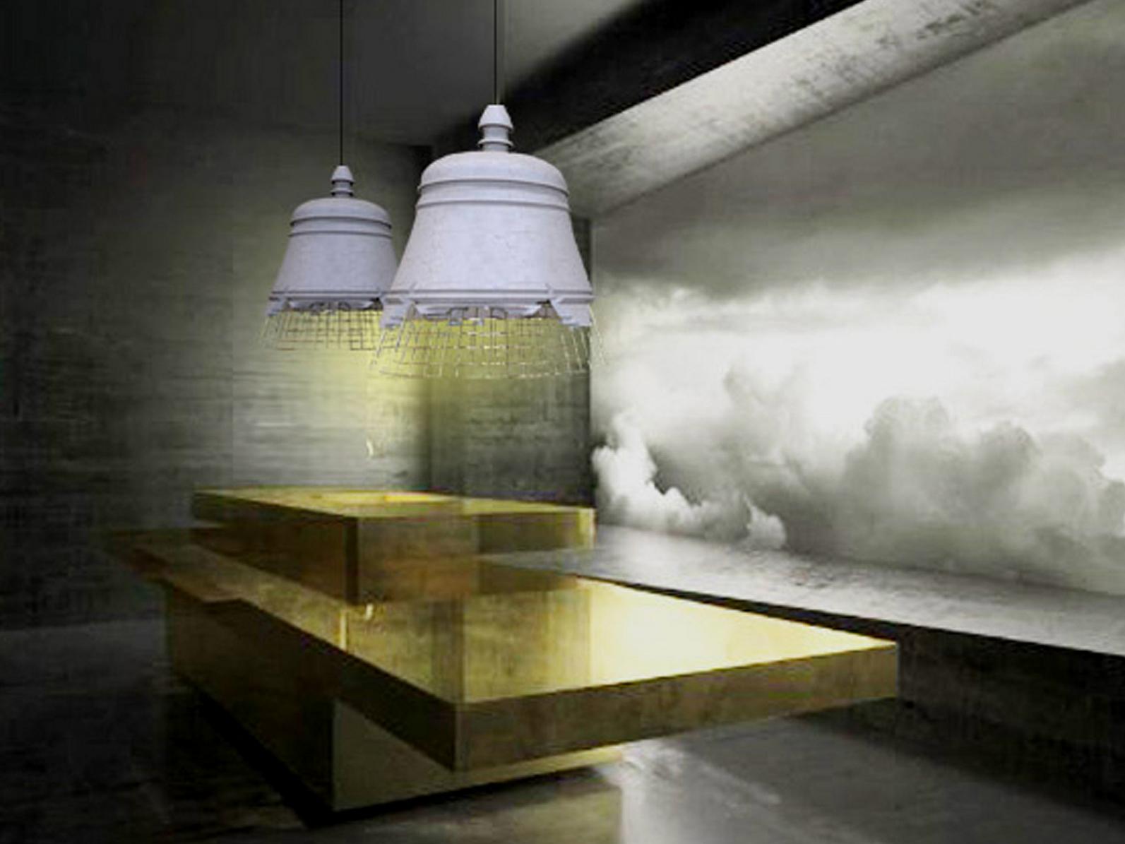 DOMENICA Plaster pendant lamp