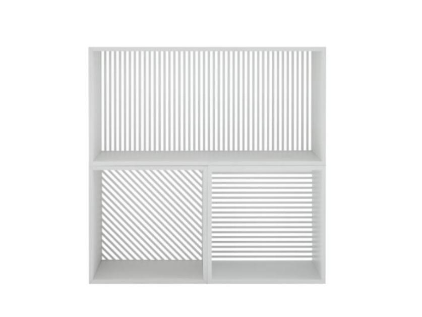 PERSIENNE Open sectional steel and wood bookcase PERSIENNE Open sectional steel and wood bookcase