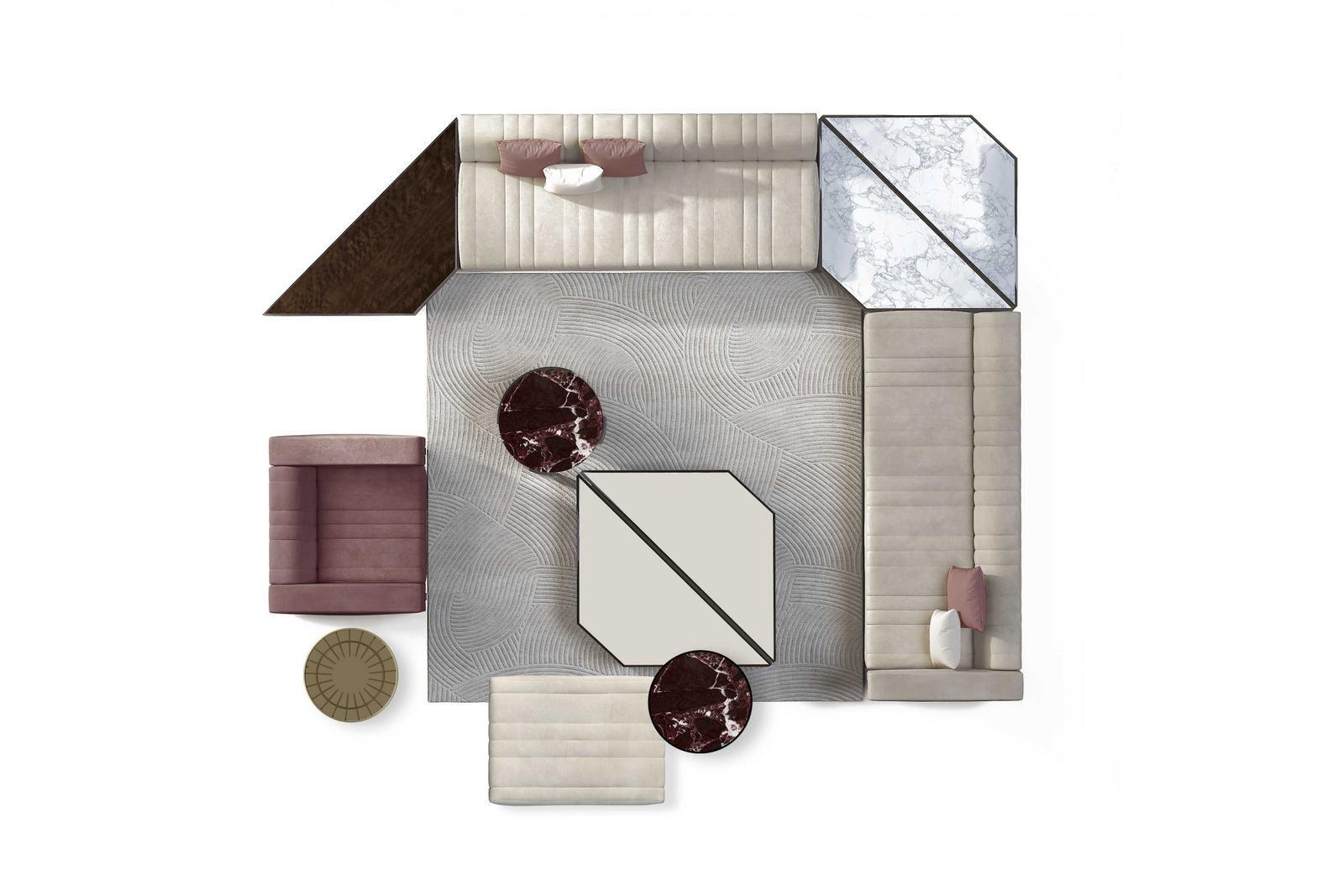 GRAND Corner sectional fabric sofa