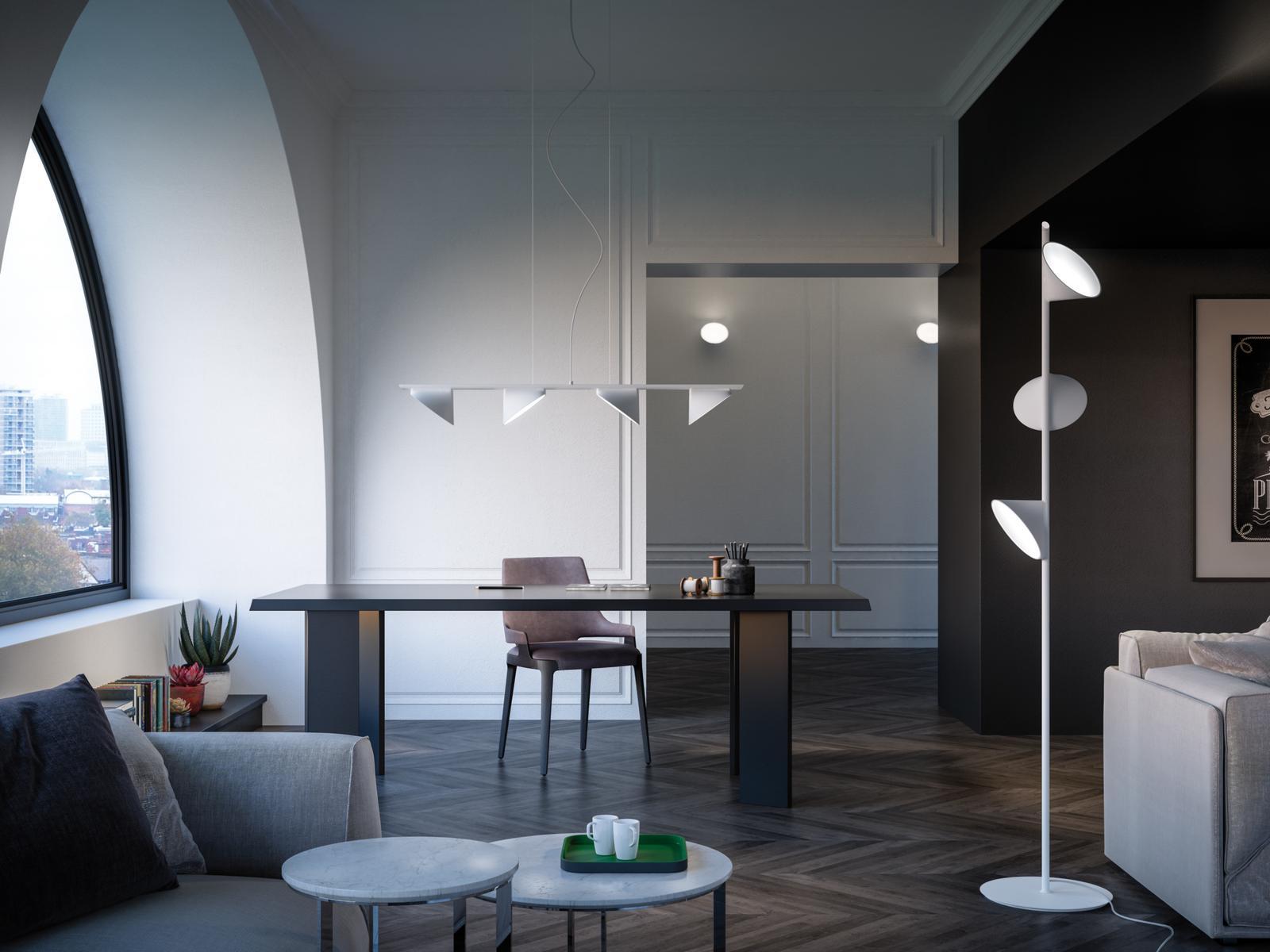 ORCHID LED direct light aluminium pendant lamp