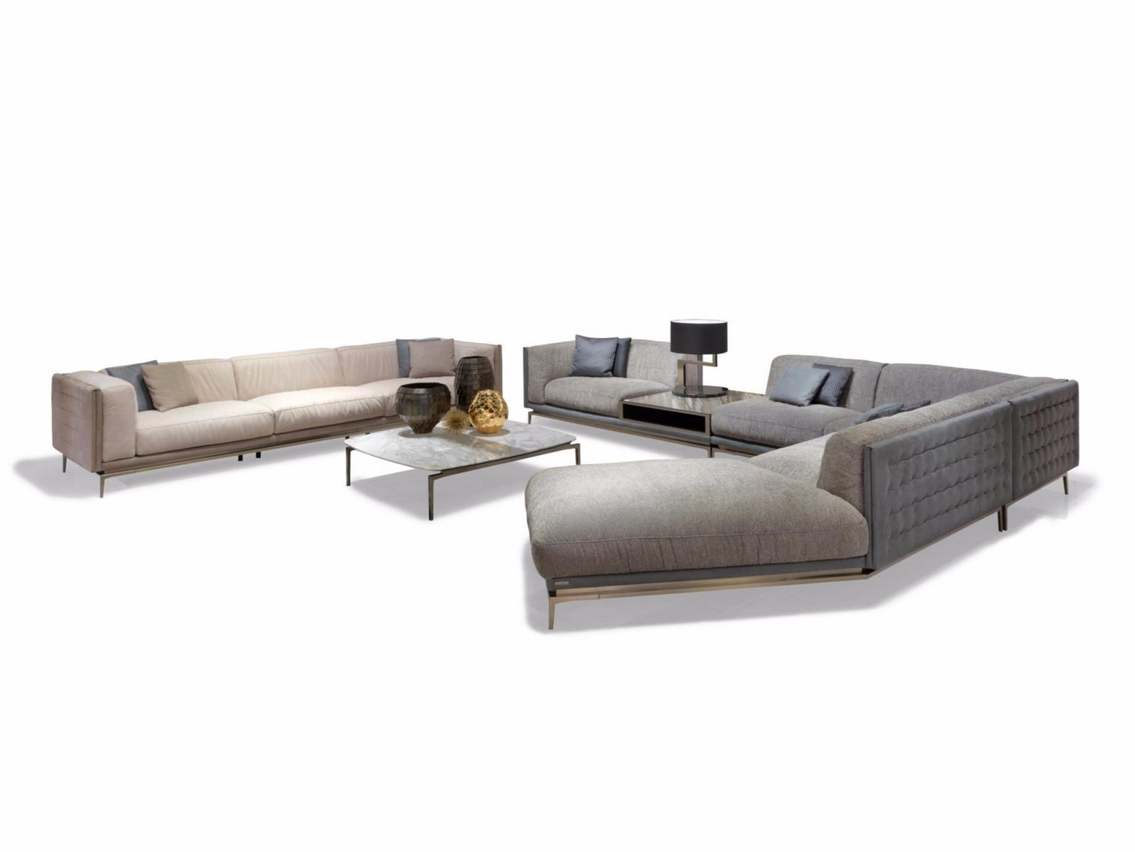 LEGEND Corner sectional fabric sofa